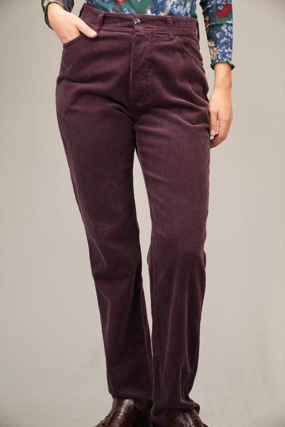 パンツ STONE  Corduroy Pants Stone Island Vintage Corduroy Trousers in Warm Purple Tone