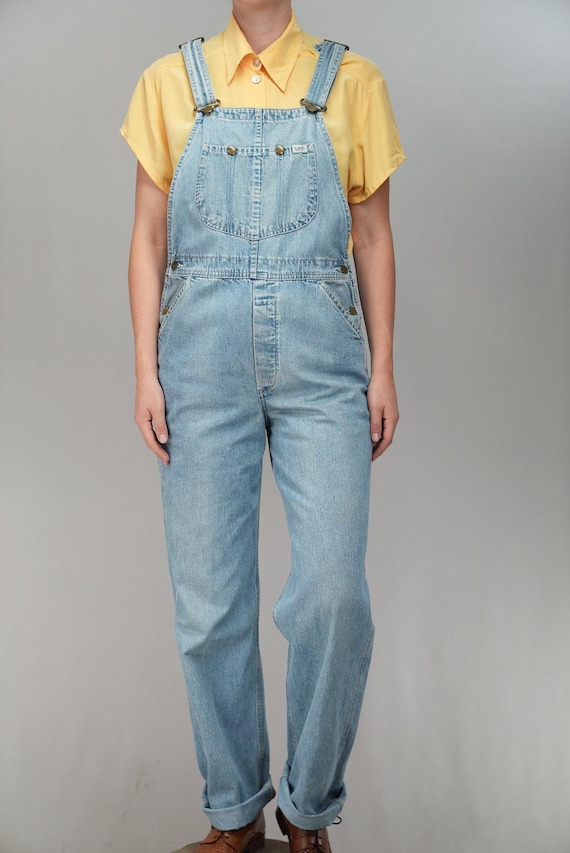 Lee Vintage Denim Overalls in Light Blue | Union Made in US