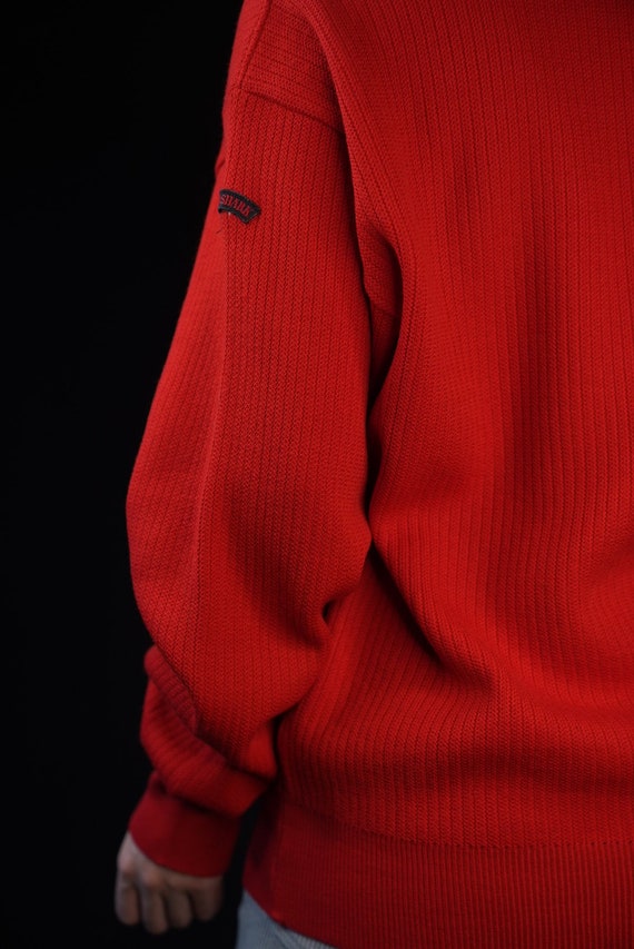 Paul&Shark Bright Red Sweater Vintage | Pure Virg… - image 4