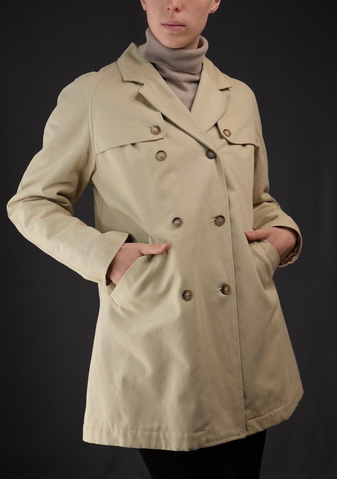 Vintage Mens Giorgio Armani Trench Coat - Etsy