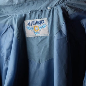 Silk Bomber-jacket Vintage light blue John Slim, Made in Italy image 6