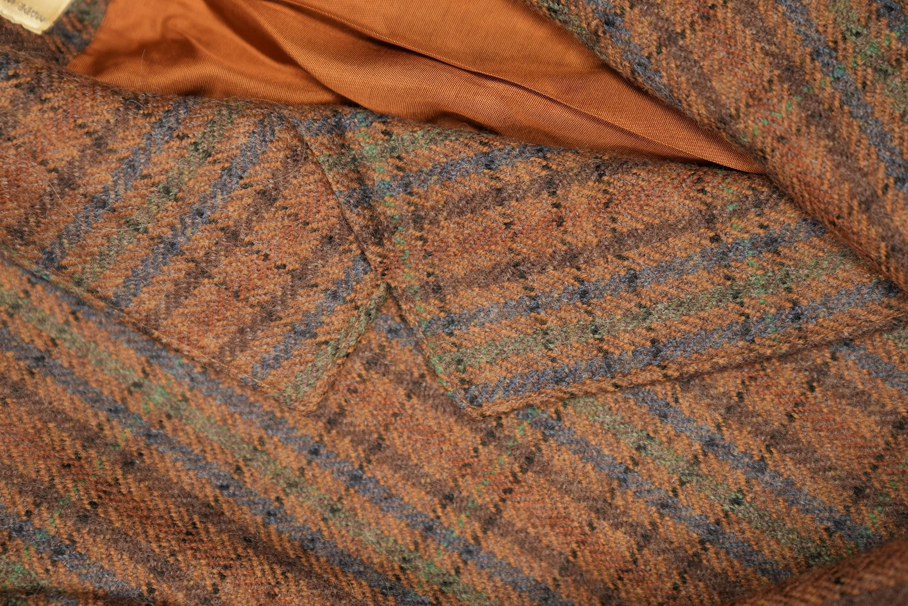 Veste Blazer Plaid WEINBERG Paris Pure Laine Vierge Taille US6 (FR 38?) - Occasion Très Bon état, élégante