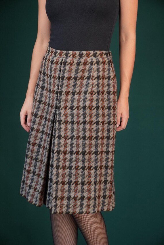 Embroidered Wool Vintage Skirt-Waist 32