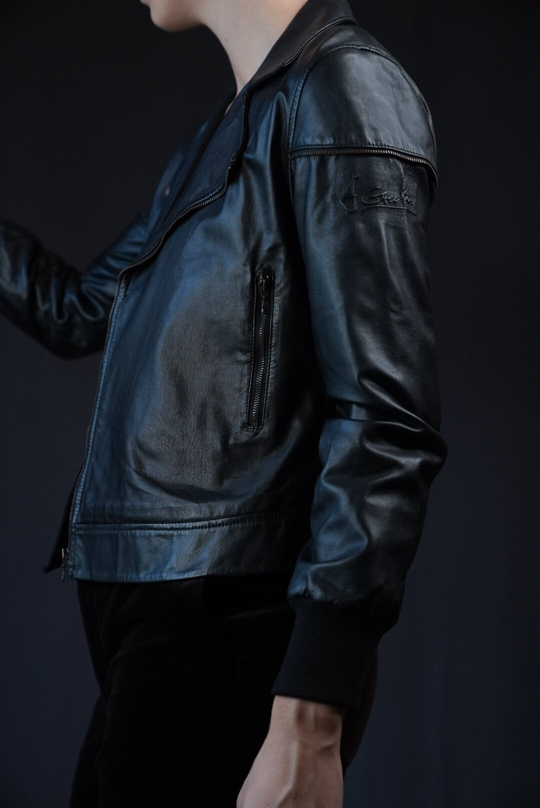 Jean Paul Gaultier Junior Leather Biker Jacket | Women's