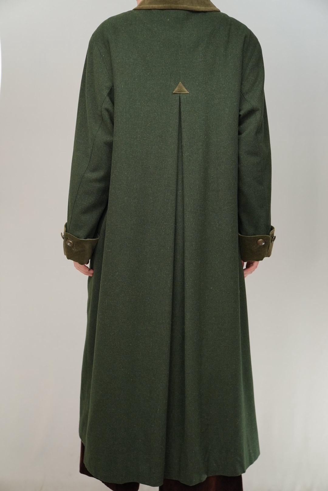 ジャケット・アウター BAVARIA LODEN\" wool long coat BAVARIA LODEN JACKET Coat Women BLACK WOOL Designer Hunt