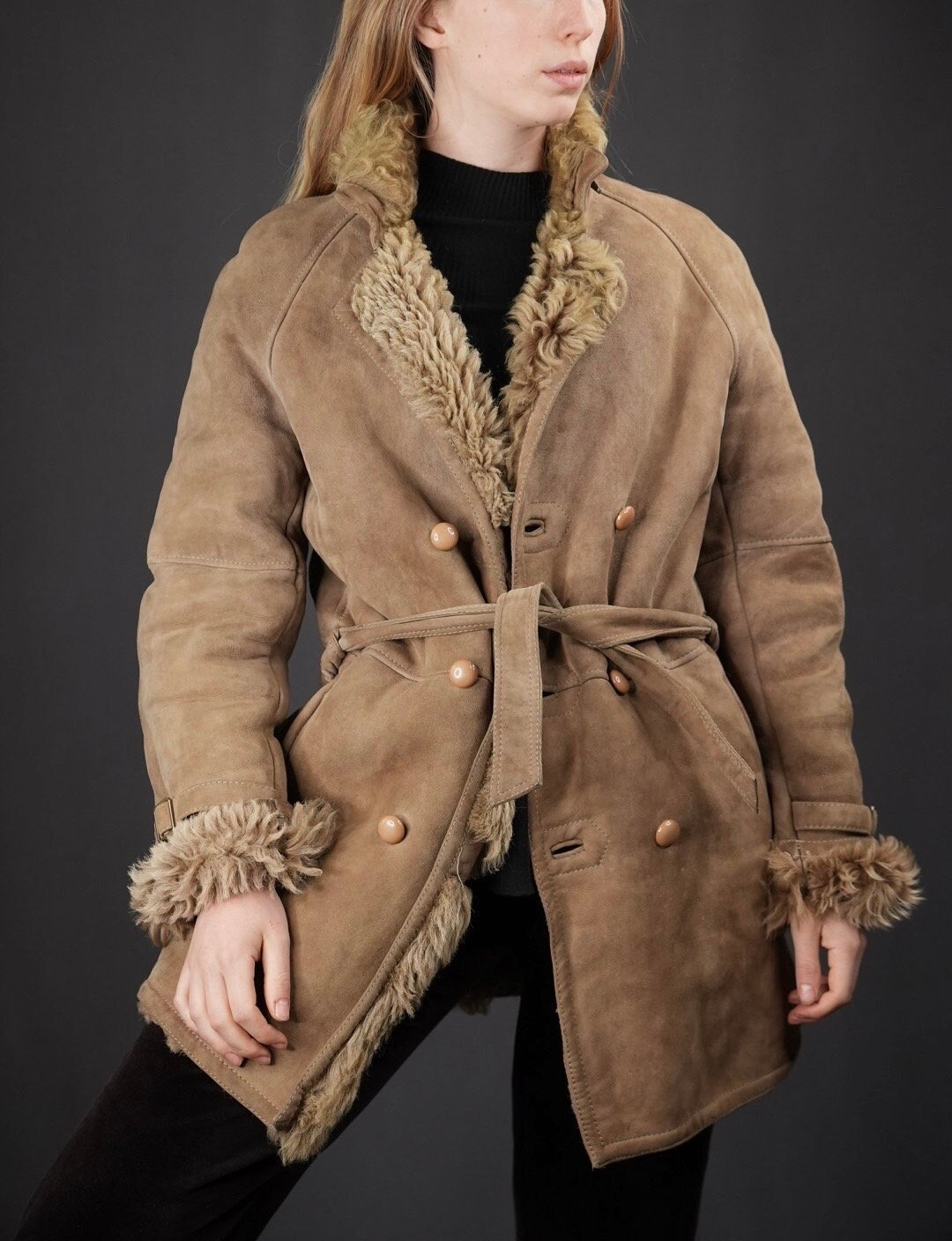 Shearling Lamb Coat Etsy
