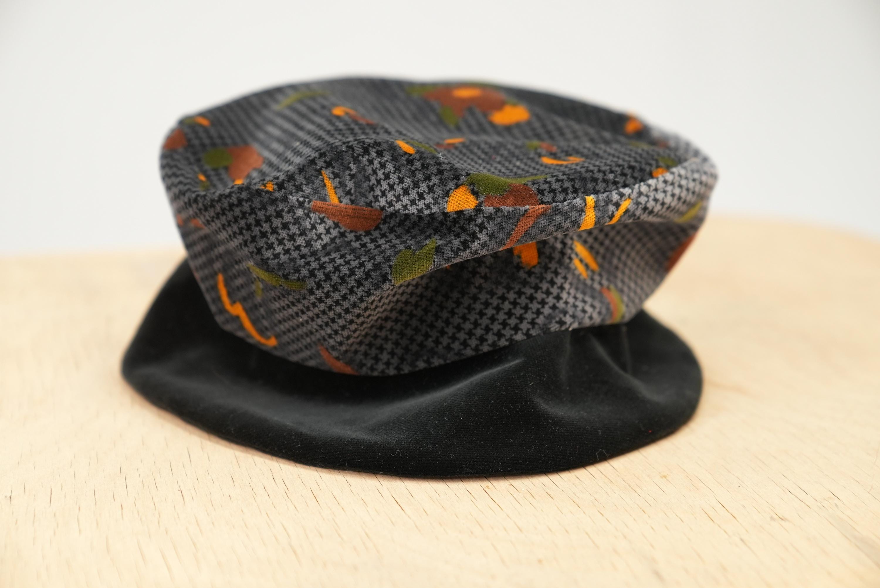 Womens Vintage Hat Velvet Leaf Hat - Etsy