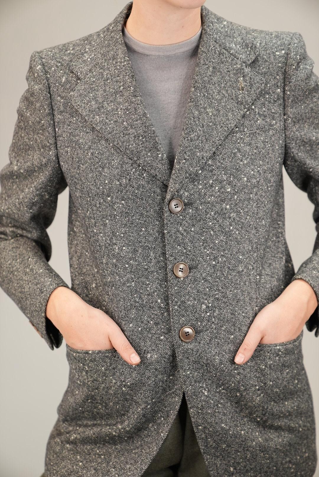 Ted Lapidus Vintage Tweed Blazer Jacket With Horse-hair Ted Lapidus Vintage Tweed Blazer Jacket With Horse-hair