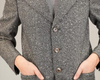 Ted Lapidus Vintage Tweed Blazer Jacket With Horse-hair Ted Lapidus Vintage Tweed Blazer Jacket With Horse-hair