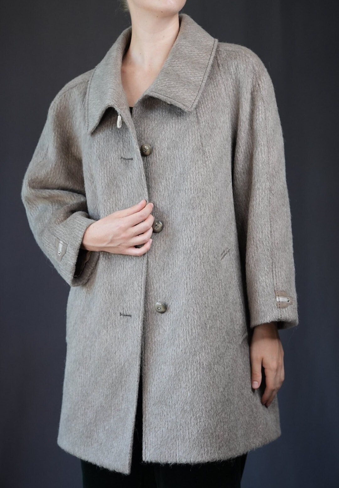 60's~70's Vintage USA製 Wool Coat Vintage 50s Cooper Atomic Fleck Wool Car Coat Jacket Size