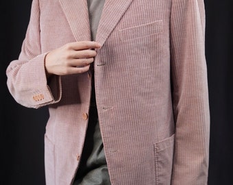 CANALI Corduroy Blazer blush pink | Made in Italy | 5% Cashmere