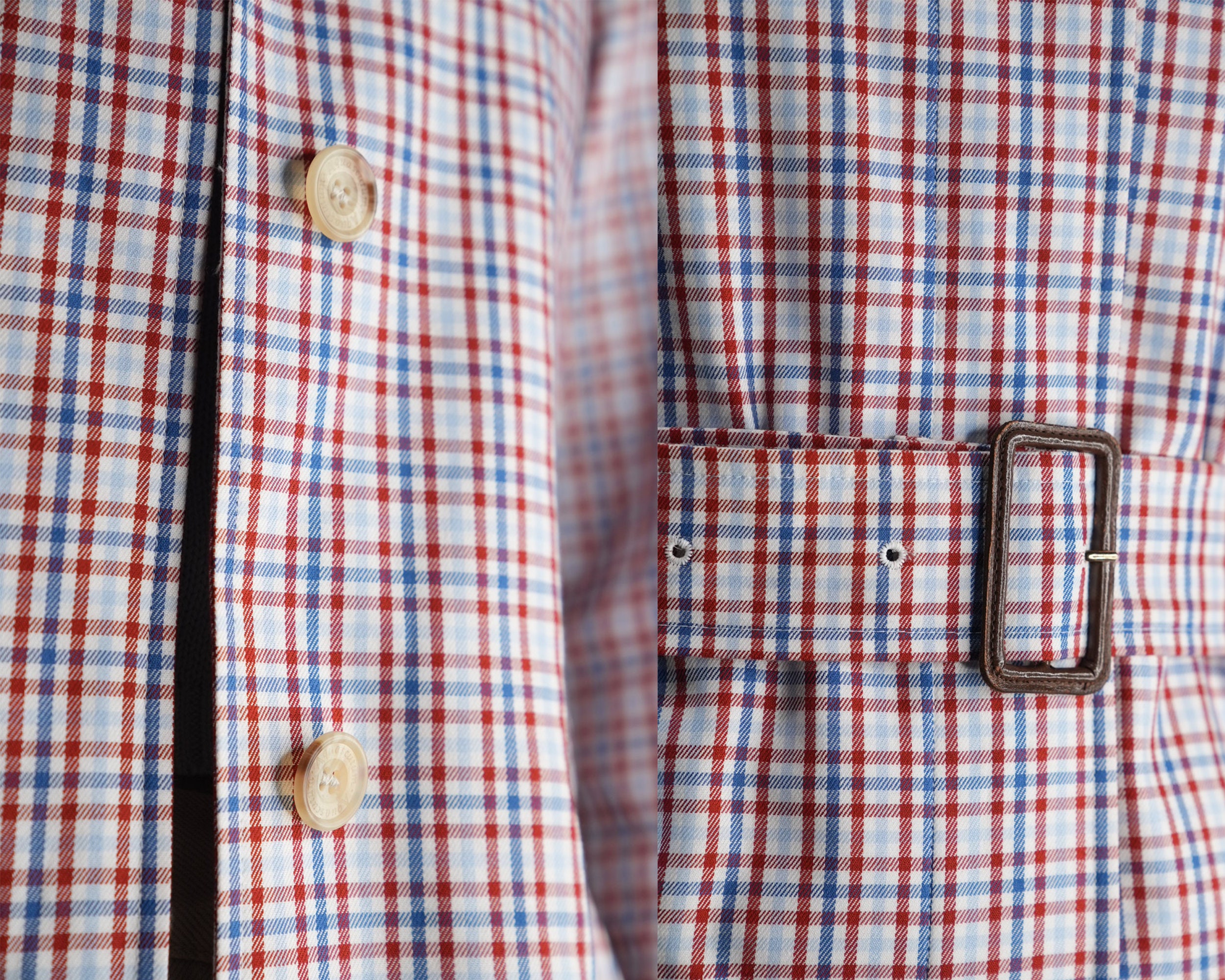 Rare Aquascutum Vintage Trench-coat With Checkered Pattern | Made in ...
