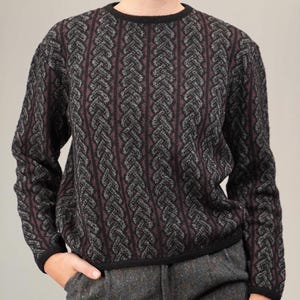 Pull vintage en laine à motif subtil MISSONI | Fabriqué en Italie