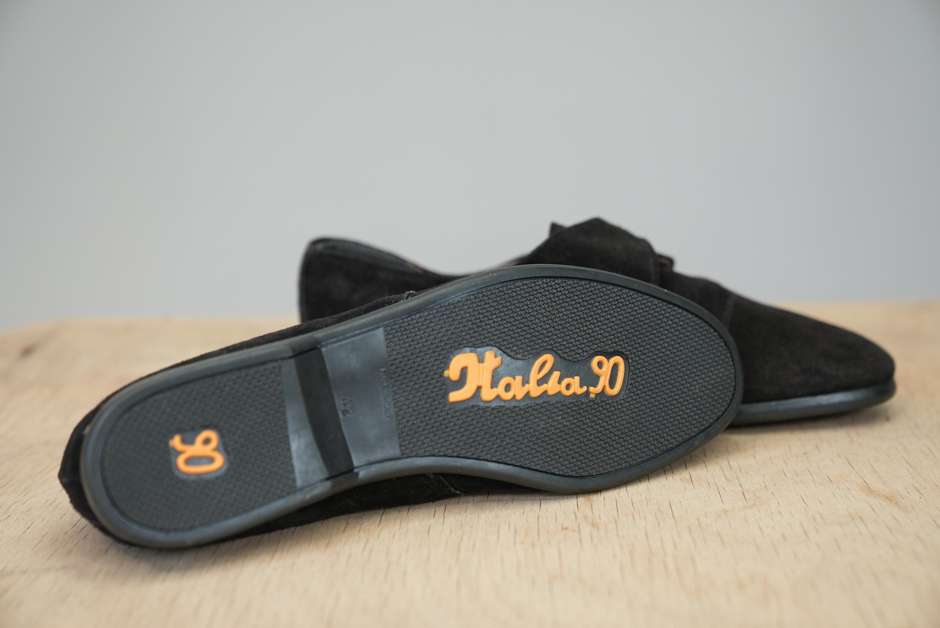 Vintage Men\'s Shoes Euro Size 40 Monk Strap MADE IN ITALY Black Suede Men main image 2