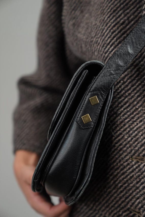 Italian Snake-embossed Leather Patchwork Bag | 80… - image 6