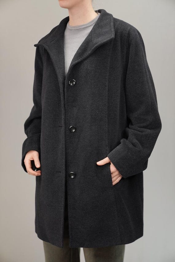 Silky Soft Angora Wool Coat by Jobis | Vintage, 90s | 50% Angora