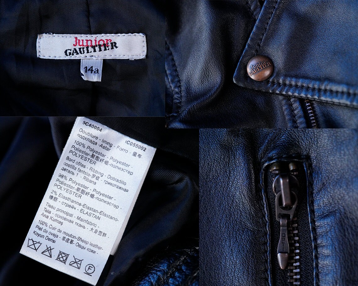 ジャケット・アウター JEAN PAUL GAULTIER sheep leather jacket Jean Paul Gaultier Junior Leather Biker Jacket | Women's
