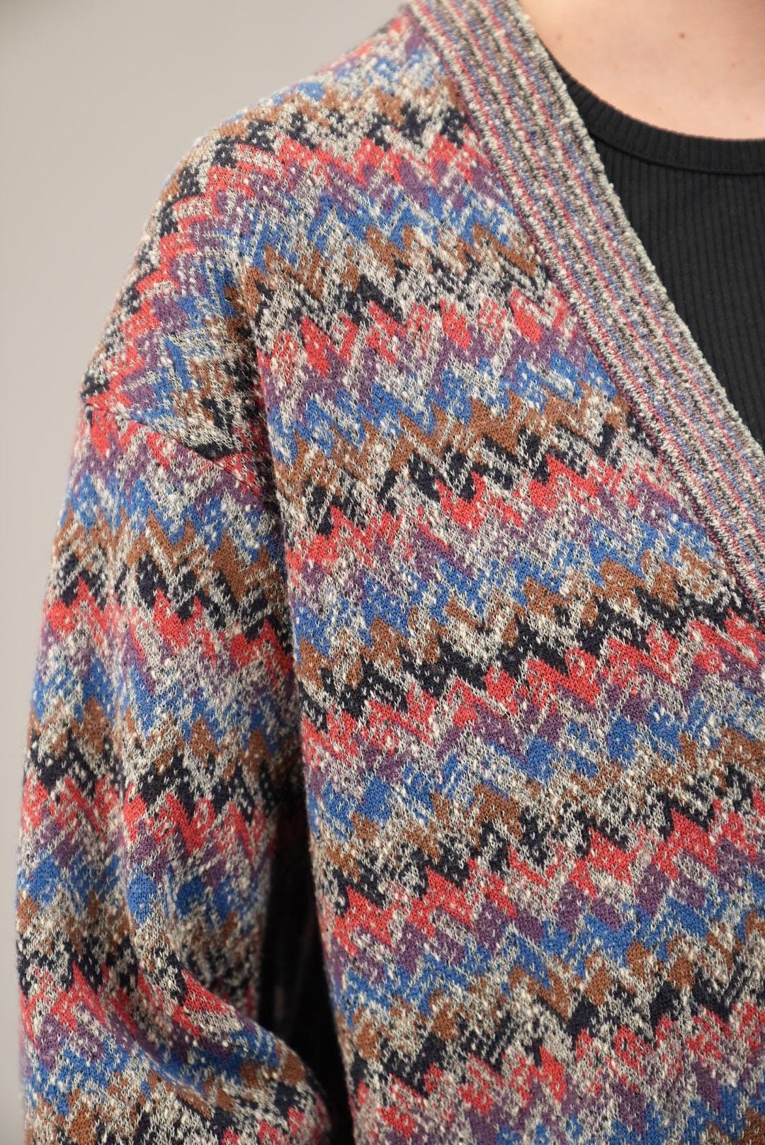 Missoni Vintage Cardigan With Chevron Pattern 90s Made in Italy - Etsy Missoni Vintage Cardigan With Chevron Pattern 90s Made in Italy - Etsy