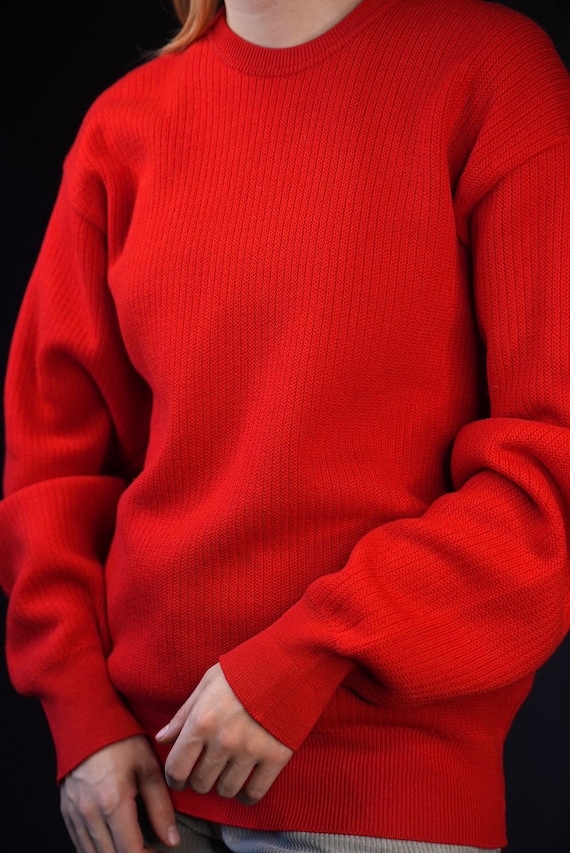 Paul&Shark Bright Red Sweater Vintage | Pure Virg… - image 2