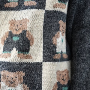 Teddy Bear Vintage Wool Sweater image 7