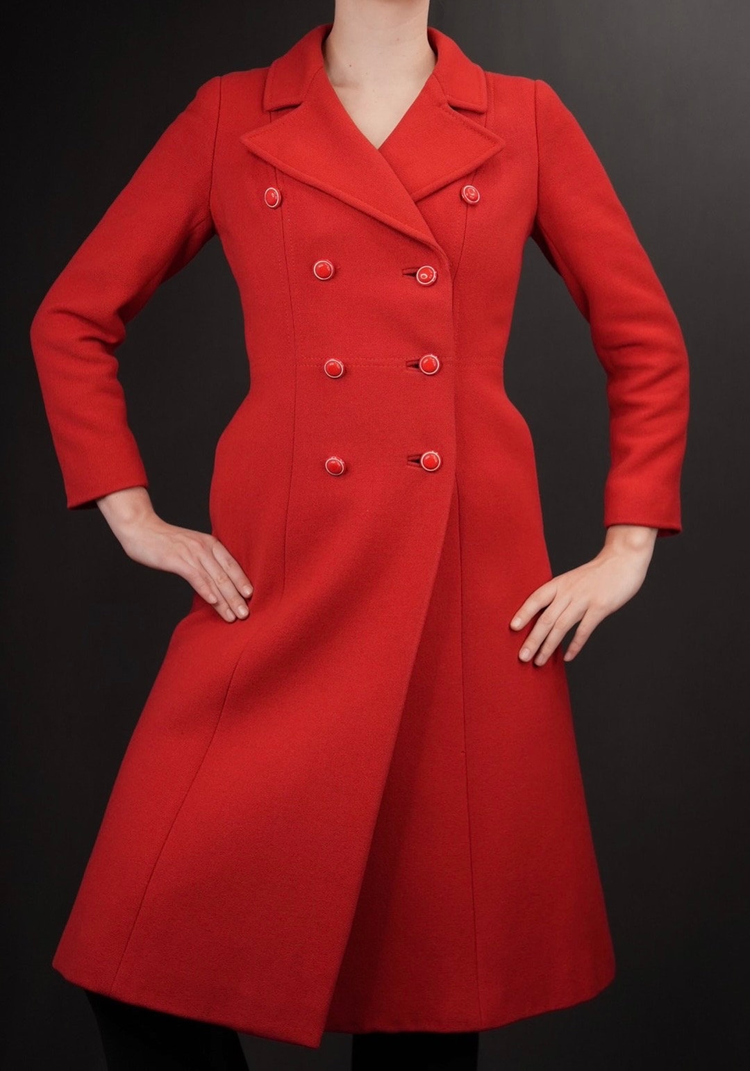 Rare Luisa Spagnoli 1960s Vintage Coat in Red | Elegantia by Rare Luisa Spagnoli 1960s Vintage Coat in Red | Elegantia by