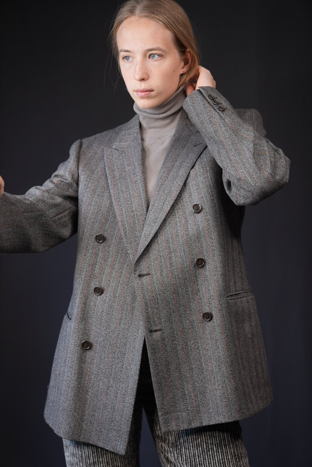 Louise Double-Breasted Wool Blazer – Women’s Classic Style