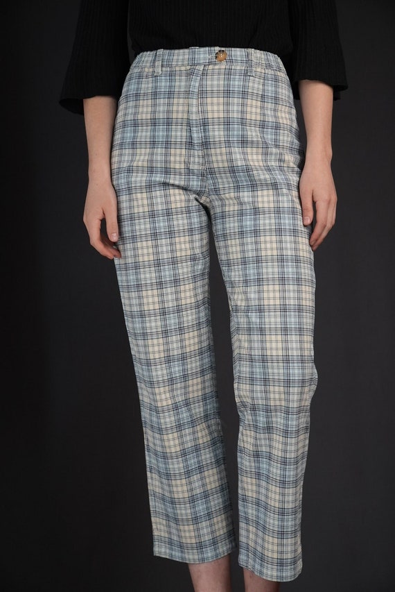 Brandy melville blue plaid pants deals