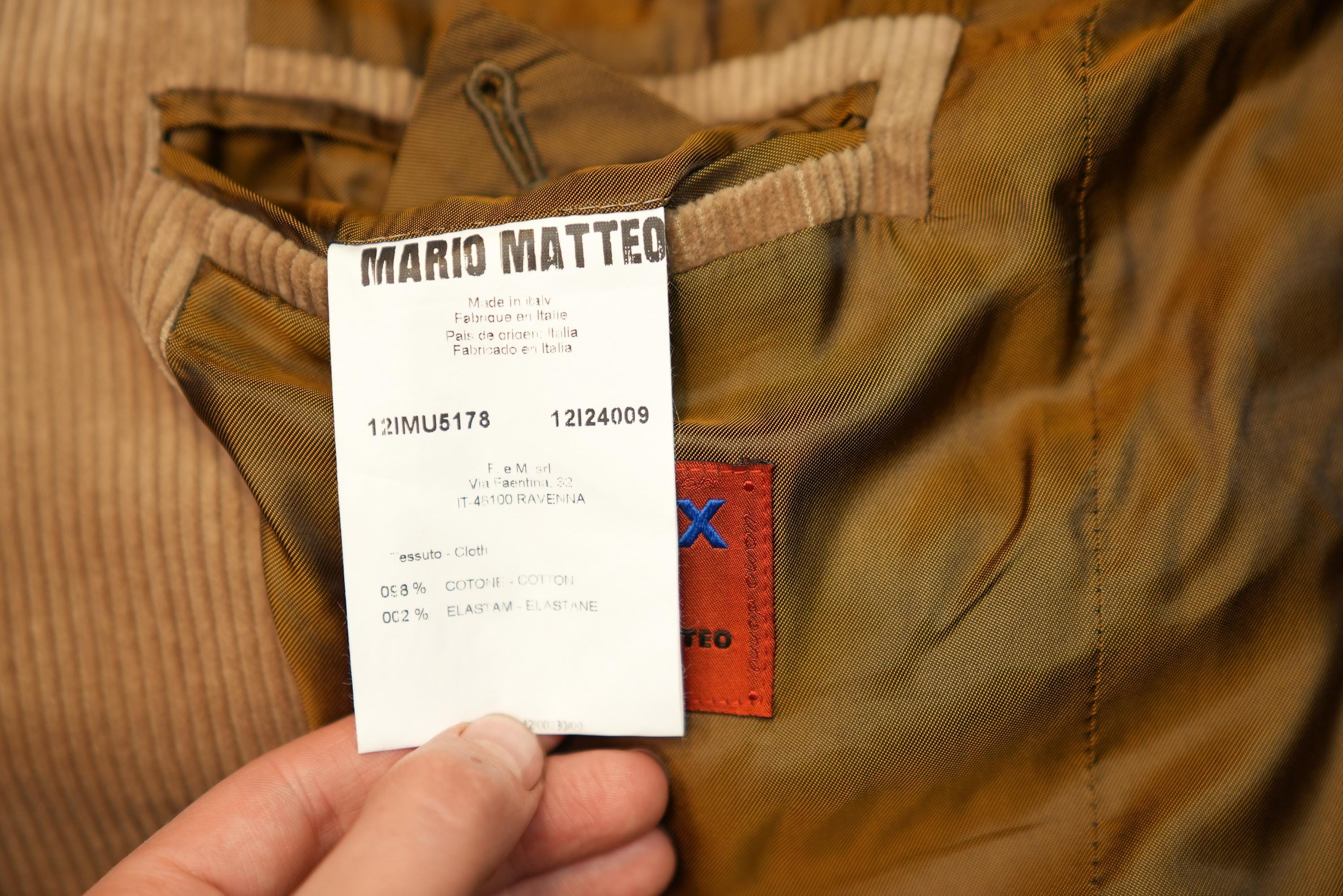 トップス 1980s mariomatteo made in ITALY corduroy Italian Vintage Corduroy Blazer in Classic Beige | Mario