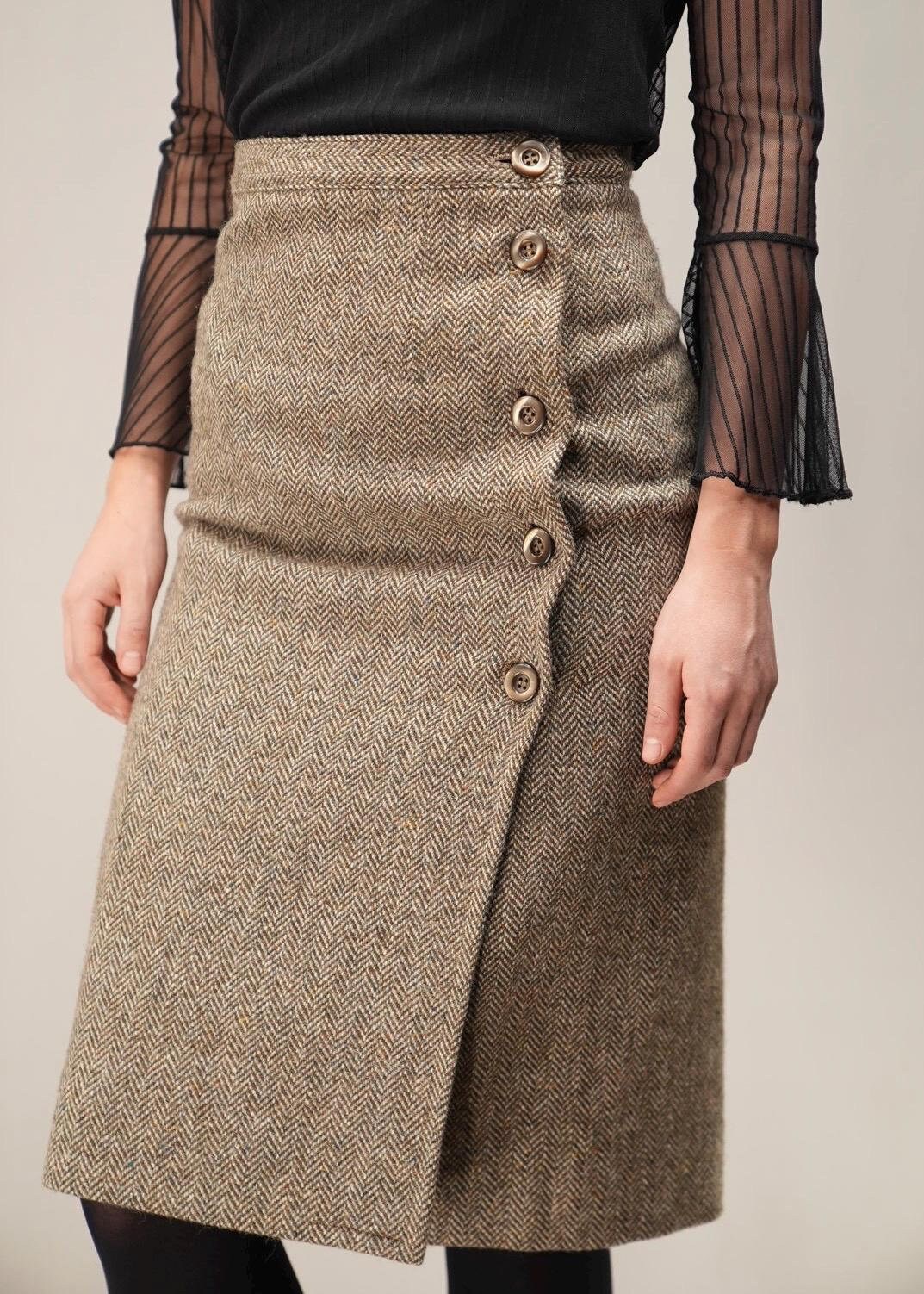 Jupe courte tweed multicolore femme | Morgan