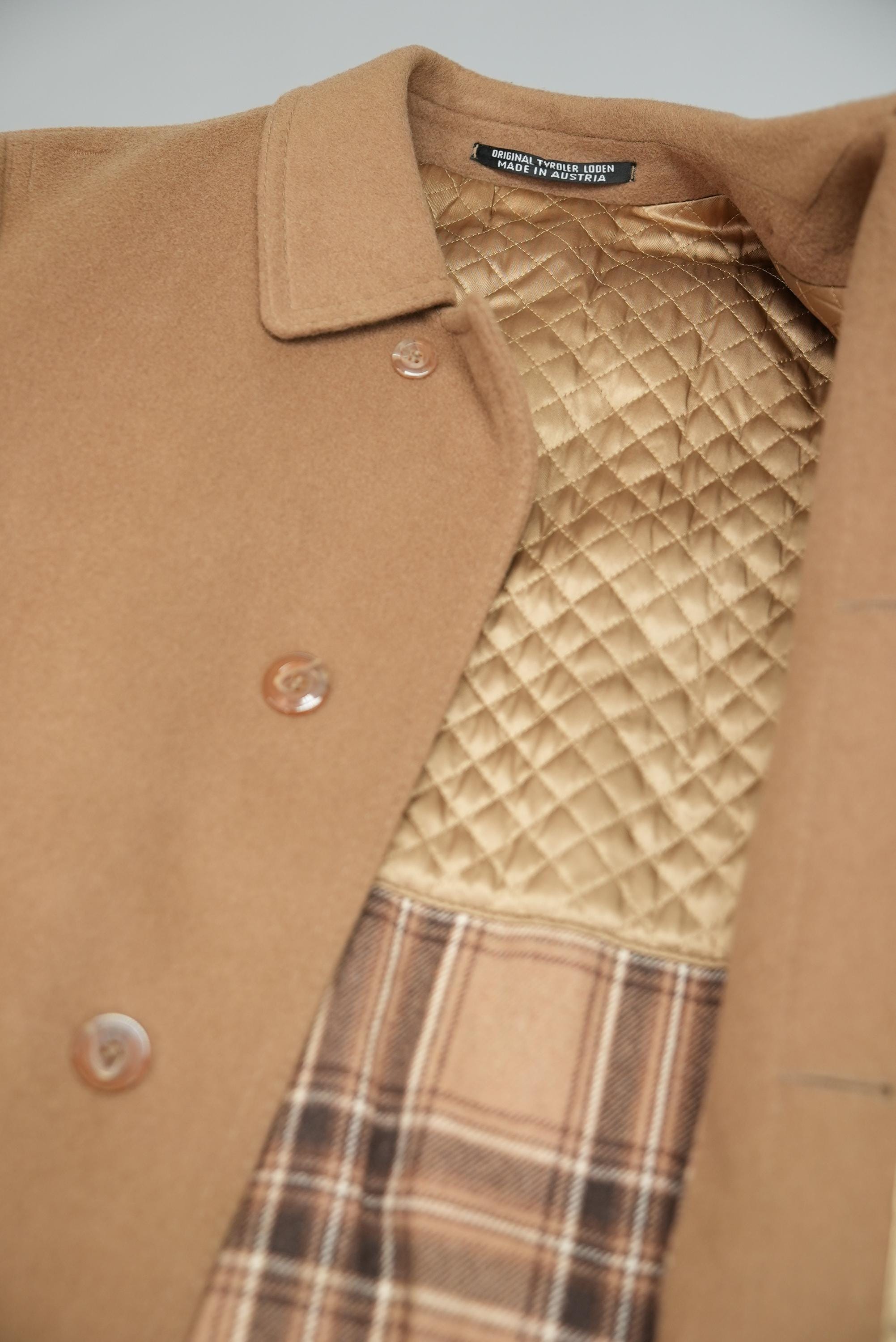 Steinbock Himalaya Loden Coat in Camel Beige | Vintage | Men