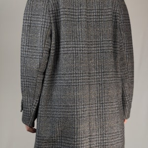 Vintage Tweed Overcoat Pure Wool Male Vintage Wool Coat 1980s image 4