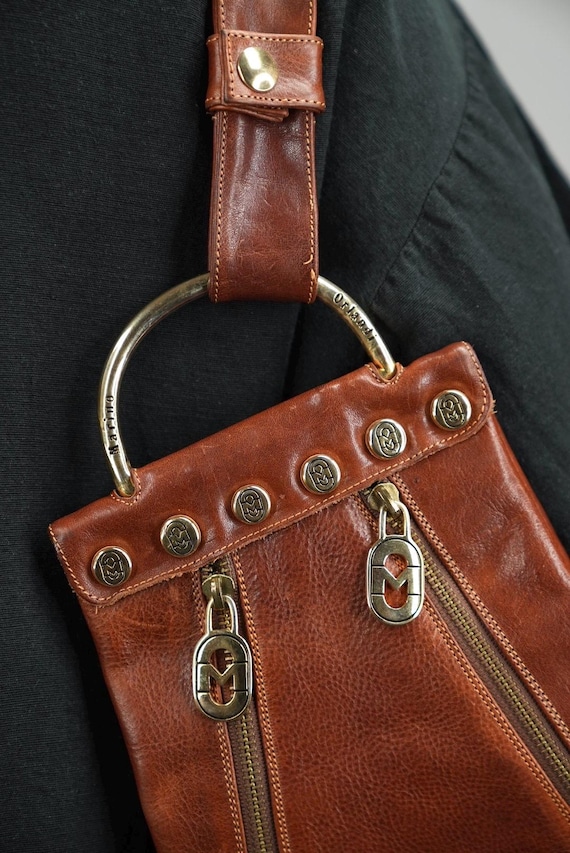 Rare Italian Designer Leather Bag | by Marino Orlandi | Vegetable