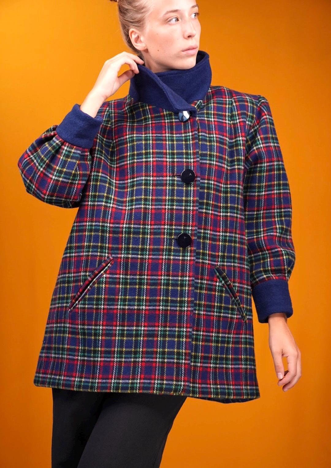 SOPHNET. Wool Tropical Stand Collar Jacket Charcoal Grey | HAVEN