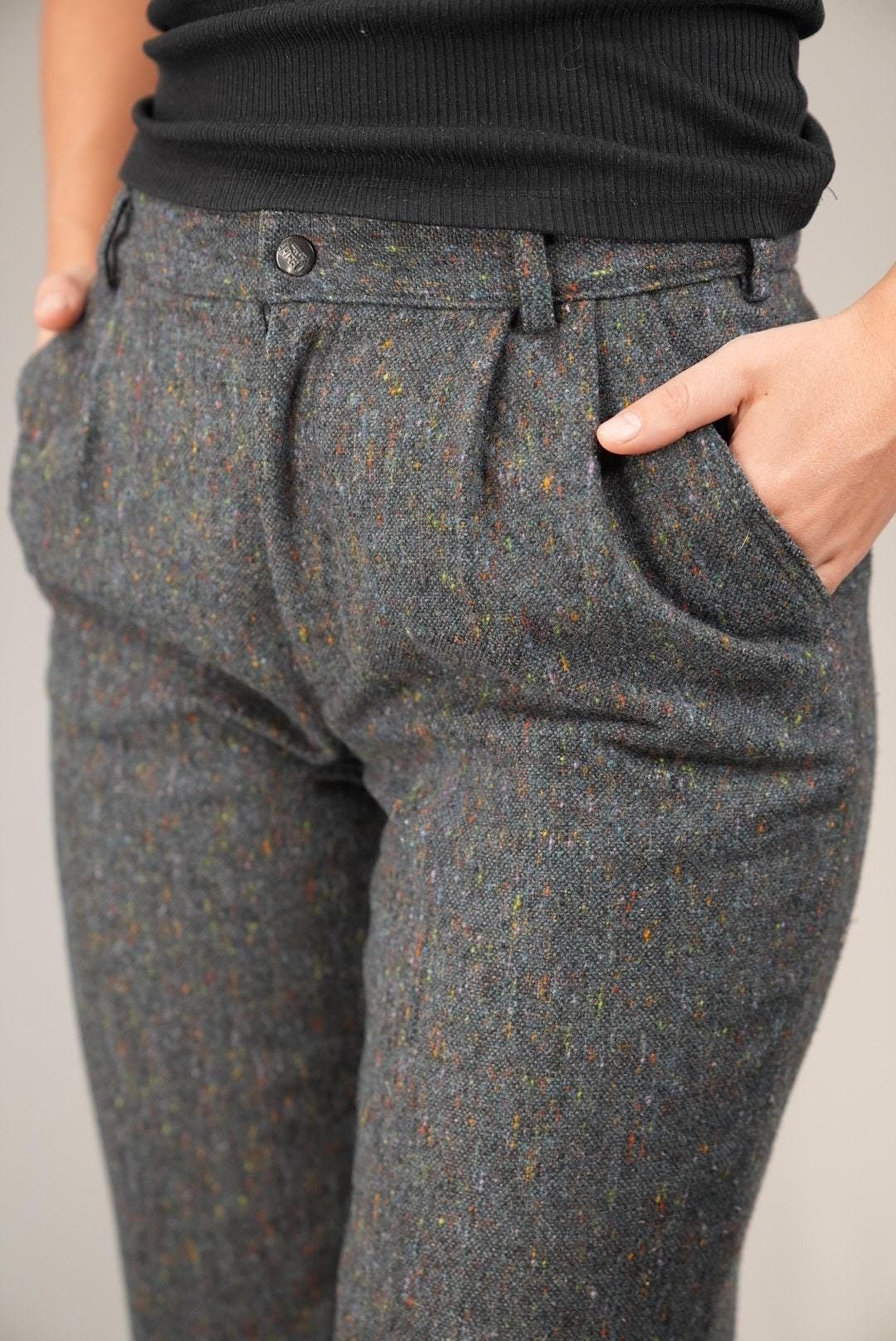 Vintage Tweed Pants - Etsy Vintage Tweed Pants - Etsy