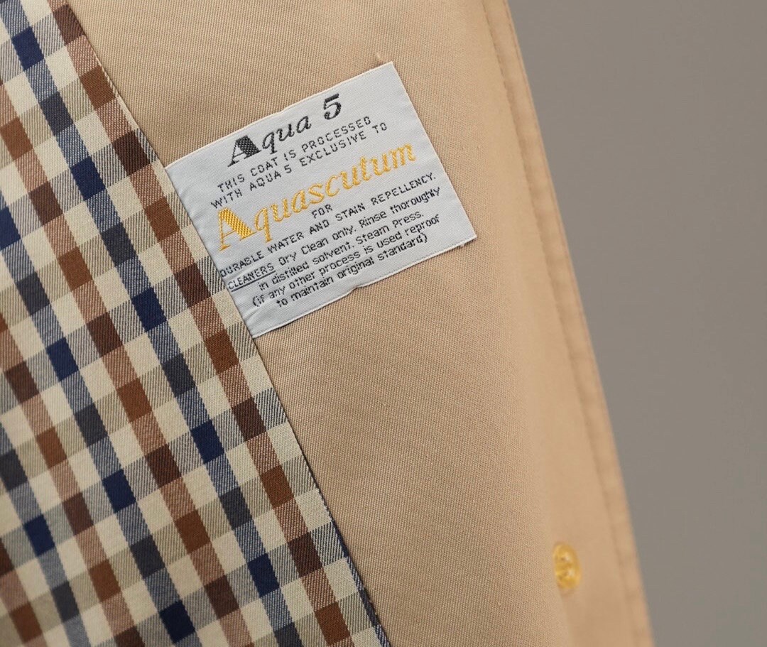 ジャケット・アウター vintage made in ENGLAND aquasqutum dz Buy Vintage Aquascutum Made in England Trench Coat Vintage
