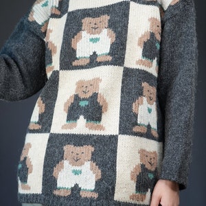 Teddy Bear Vintage Wool Sweater image 5