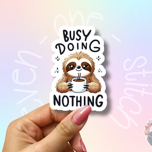 Waterproof Coffee Stickers – Fun and Durable Vinyl Decals for Laptops, Journals, Water Bottles, and More! Perfect for Coffee Lovers | Funny