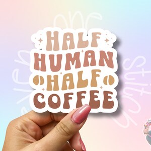 Waterproof Coffee Stickers – Fun and Durable Vinyl Decals for Laptops, Journals, Water Bottles, and More! Perfect for Coffee Lovers | Funny