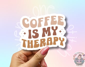 Waterproof Coffee Stickers: Funny Vinyl Decals for Laptops, Water Bottles