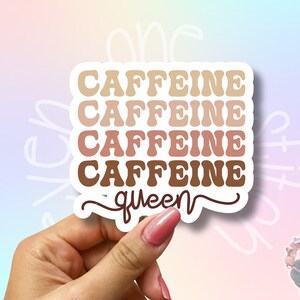 Waterproof Coffee Stickers – Fun and Durable Vinyl Decals for Laptops, Journals, Water Bottles, and More! Perfect for Coffee Lovers | Funny