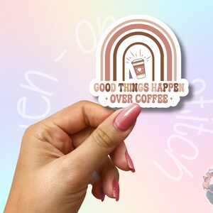 Waterproof Coffee Stickers – Fun and Durable Vinyl Decals for Laptops, Journals, Water Bottles, and More! Perfect for Coffee Lovers | Funny