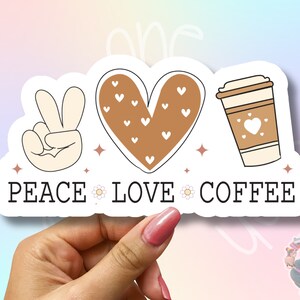 Waterproof Coffee Stickers – Fun and Durable Vinyl Decals for Laptops, Journals, Water Bottles, and More! Perfect for Coffee Lovers | Funny