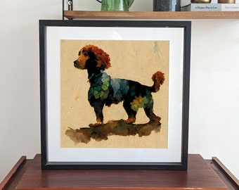 Paul Cezanne Style Cocker Spaniel Poster - Dog Lovers Gift, Gift For Dog Lover, Dog Art, Dog Print