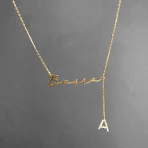 Collar de nombre personalizado, collar de globos, globo de plata, collar de letras, carta de burbujas, regalo de cumpleaños, collar de mamá, regalo del día de la madre