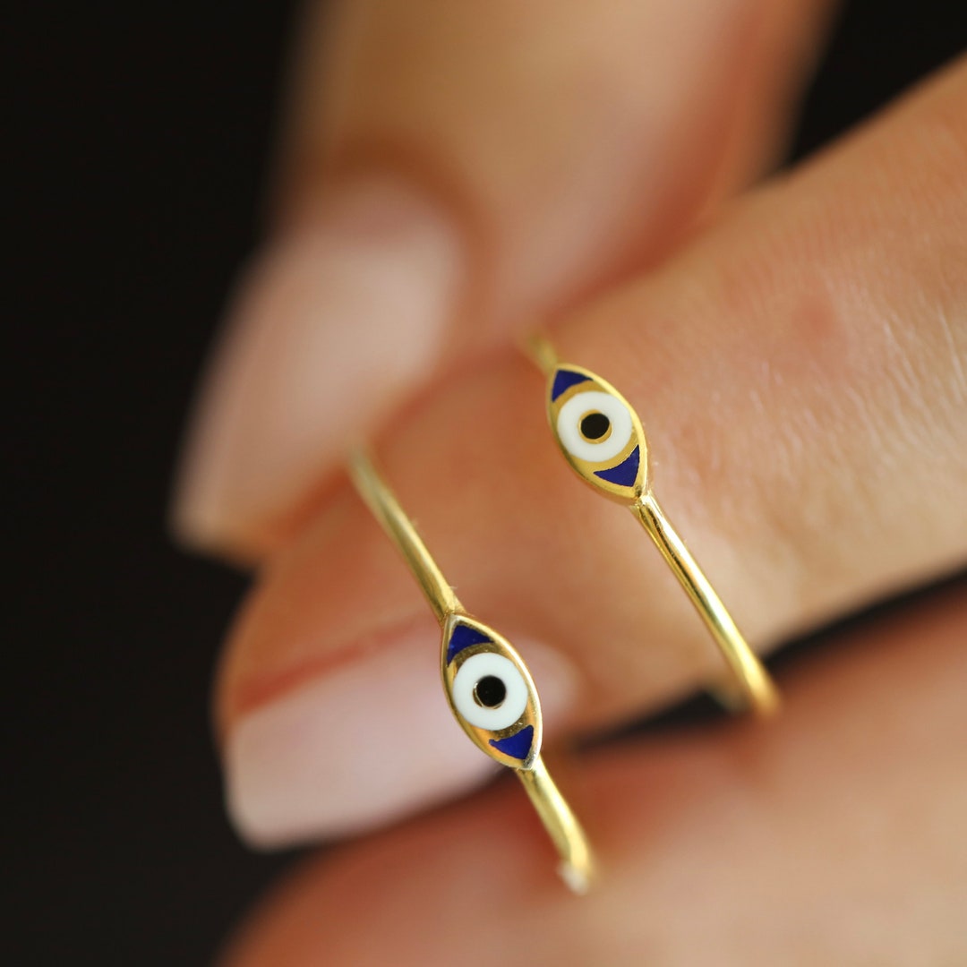 Eye Rings, Lucky Eye Rings, Animal Eyes Rings, Glass Rings, Statement