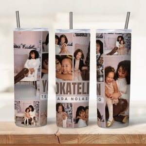 Personalize Your Own Stainless Steel Skinny Tumbler with 9 Images and Custom Text - Perfect for On-the-Go Hydration and Branding