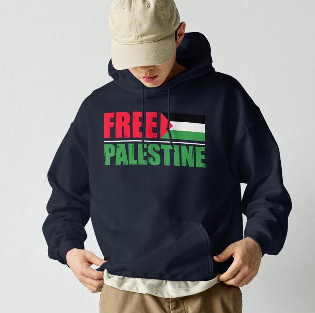 Freie Palästina Hoodie Mit Löwe Kufiah Design | Lässiger Pullover Mit Statement