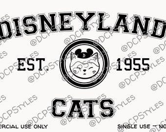 Disneyland Cats SVG file - downloadable svg file - Disneyland designs