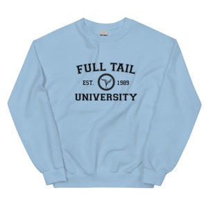 Suéter Fantasy Varsity - Full Tail University - Suéter de cuello redondo (Unisex)