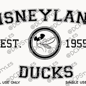 Disneyland Ducks SVG-bestand - downloadbaar svg-bestand - Disneyland ontwerpen